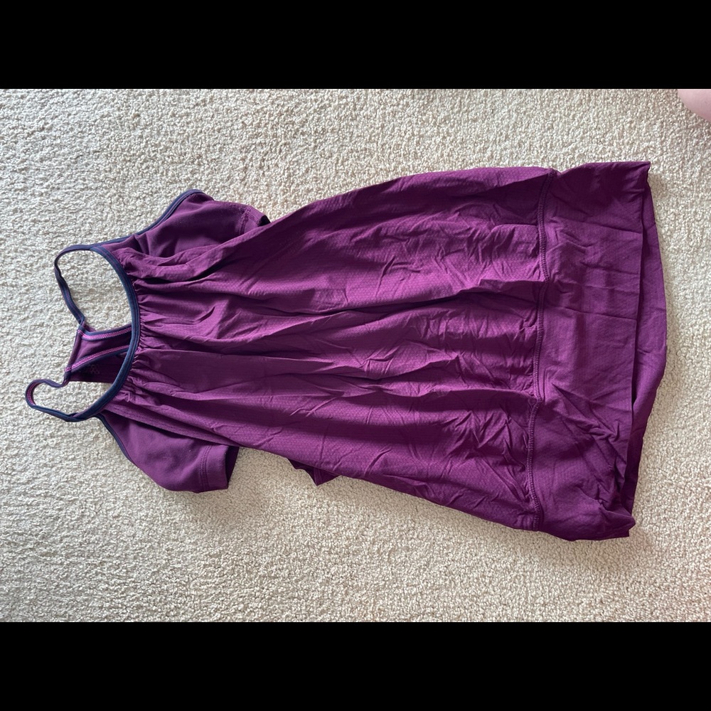 Lululemon racerback with built in sports bra